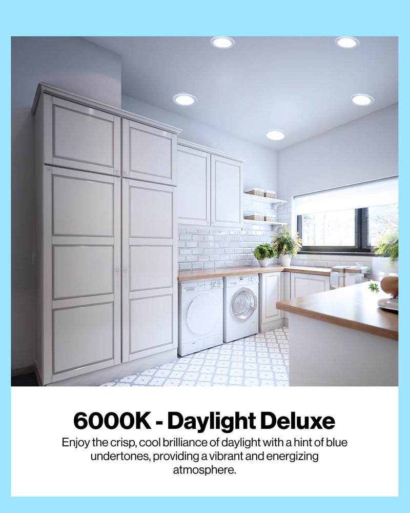 Sunco Lighting Sunco 6 Pack BR30 Light Bulbs LED, Recessed Can Light Bulbs, Indoor Flood Bulb, 850 LM, 11W (65W Equivalent), 6000K Daylight Deluxe, Dimmable, E26 Base, for Home, Kitchen, Bedroom UL. - Image 3