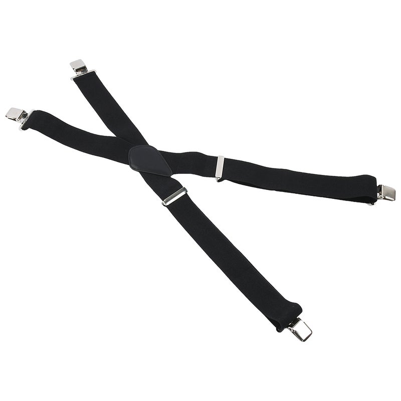 50mm Wide Suspenders Strap Clip X Type Elastic Heavy Duty Men's Strip Sling Decor - Image 4