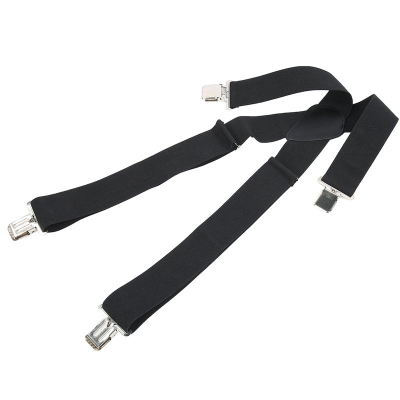 50mm Wide Suspenders Strap Clip X Type Elastic Heavy Duty Men's Strip Sling Decor - Image 3