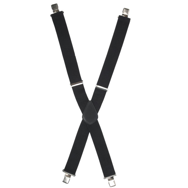 50mm Wide Suspenders Strap Clip X Type Elastic Heavy Duty Men's Strip Sling Decor - Image 1