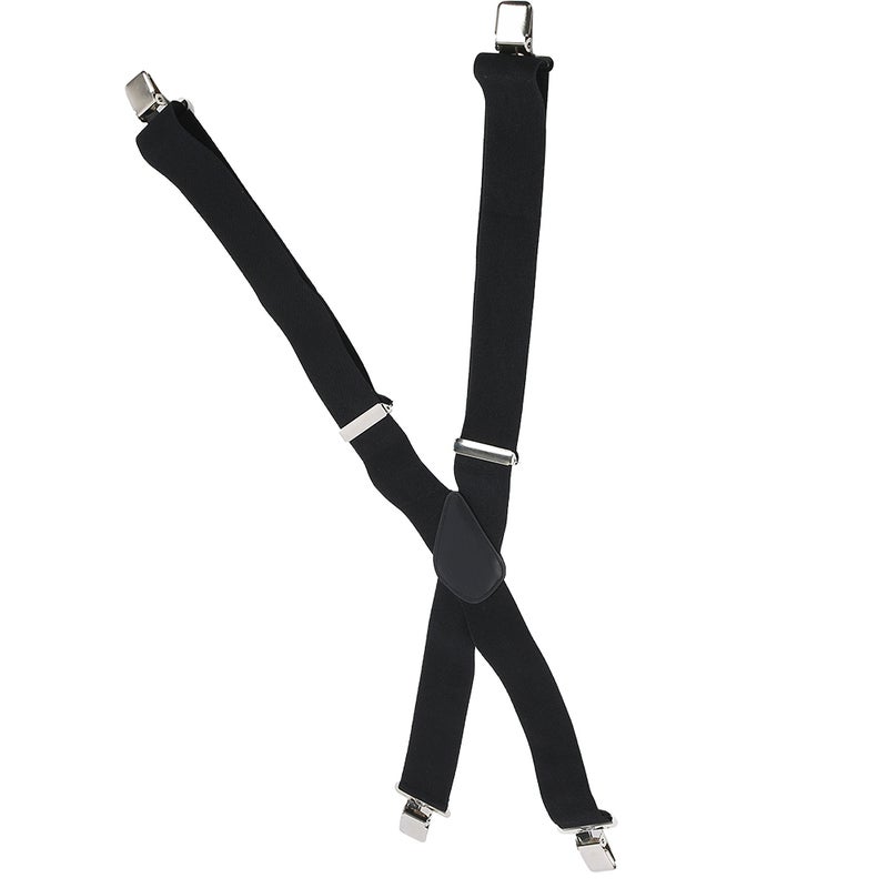 50mm Wide Suspenders Strap Clip X Type Elastic Heavy Duty Men's Strip Sling Decor - Image 2