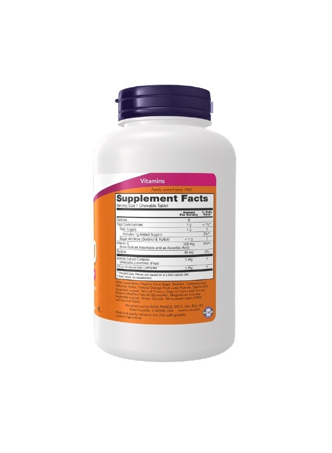 Now Foods Chewable C-500 Orange - 100 tabs - Image 2