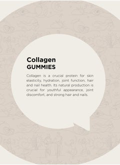 Oh My Oh Collagen Supplement - Hair Skin and Nails Gummies for Women and Men - 90 Gummies  - Image 3