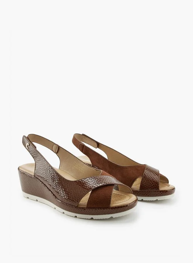 Le Confort Women Textured Wedge Heel Sandals