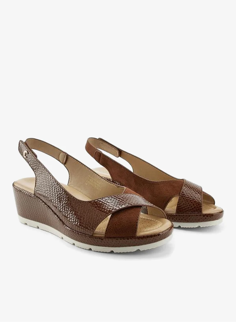 Le Confort Women Textured Wedge Heel Sandals