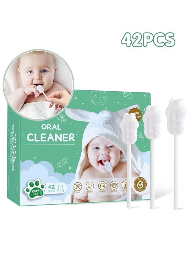 Super ZYouth 42PCS Baby Tongue Cleaner, Newborn Oral Cleaner, Infant Toothbrush, Mouth Cleaner for 0-36 Months Baby  - Image 1