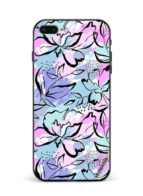Protective Case Cover For Apple iPhone 7 Plus/8 Plus Abstract Flowers Print Design Multicolour