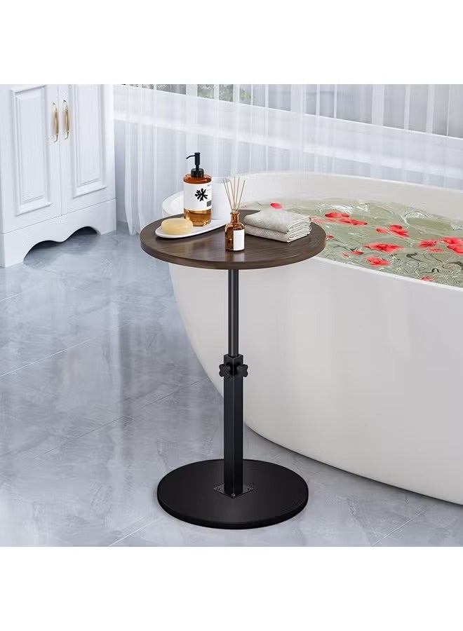 JOGAMS Height Adjustable Service Table Modern Round End Table Small Bedside Table for Living Room Nightstand for Bedroom Corners and Office - Image 5