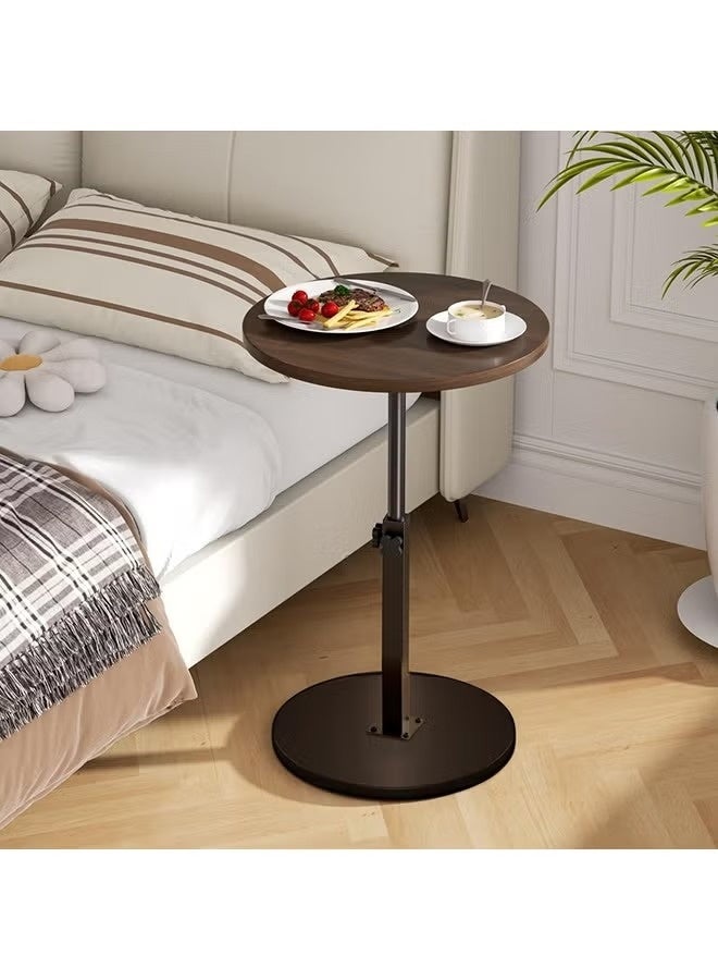 JOGAMS Height Adjustable Service Table Modern Round End Table Small Bedside Table for Living Room Nightstand for Bedroom Corners and Office - Image 2