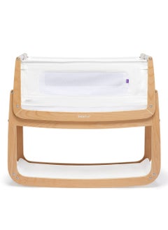 Snuz Pod4 Bedside Crib For Infant And Baby, Increased Air Flow For Better Sleep, 3D Breathable Mattress, Machine Washable Liner, Rocking Stand , From 0 To 6 Months , Dimensions L100 X 49 X H95 - Natural  - Image 1
