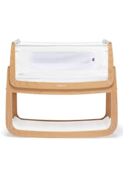 Snuz Pod4 Bedside Crib For Infant And Baby, Increased Air Flow For Better Sleep, 3D Breathable Mattress, Machine Washable Liner, Rocking Stand , From 0 To 6 Months , Dimensions L100 X 49 X H95 - Natural  - Image 1
