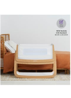 Snuz Pod4 Bedside Crib For Infant And Baby, Increased Air Flow For Better Sleep, 3D Breathable Mattress, Machine Washable Liner, Rocking Stand , From 0 To 6 Months , Dimensions L100 X 49 X H95 - Natural  - Image 4