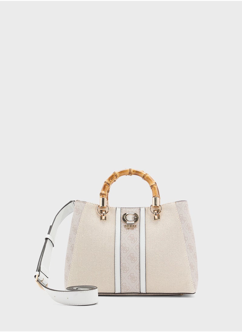 GUESS Kerima Bamboo Girlfriend Satchel  - Image 1
