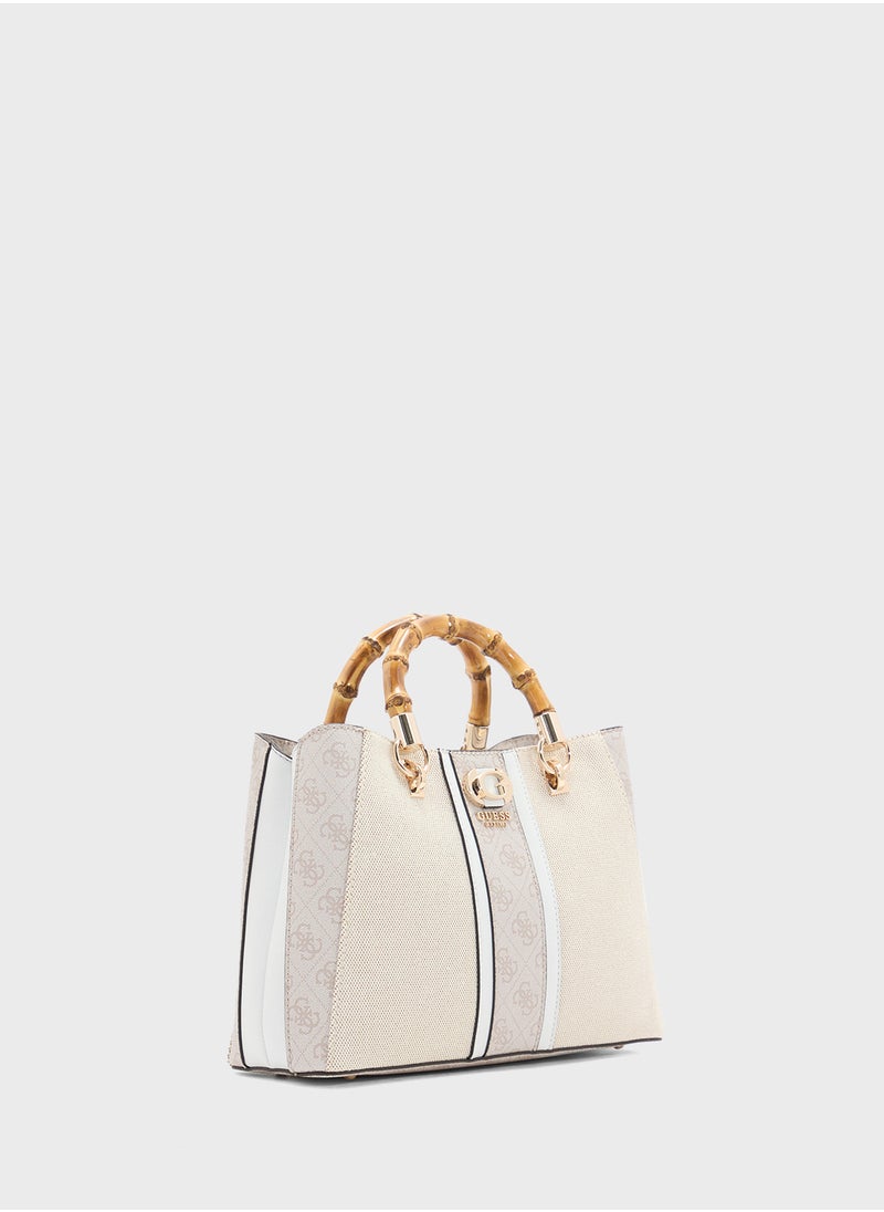 GUESS Kerima Bamboo Girlfriend Satchel  - Image 3