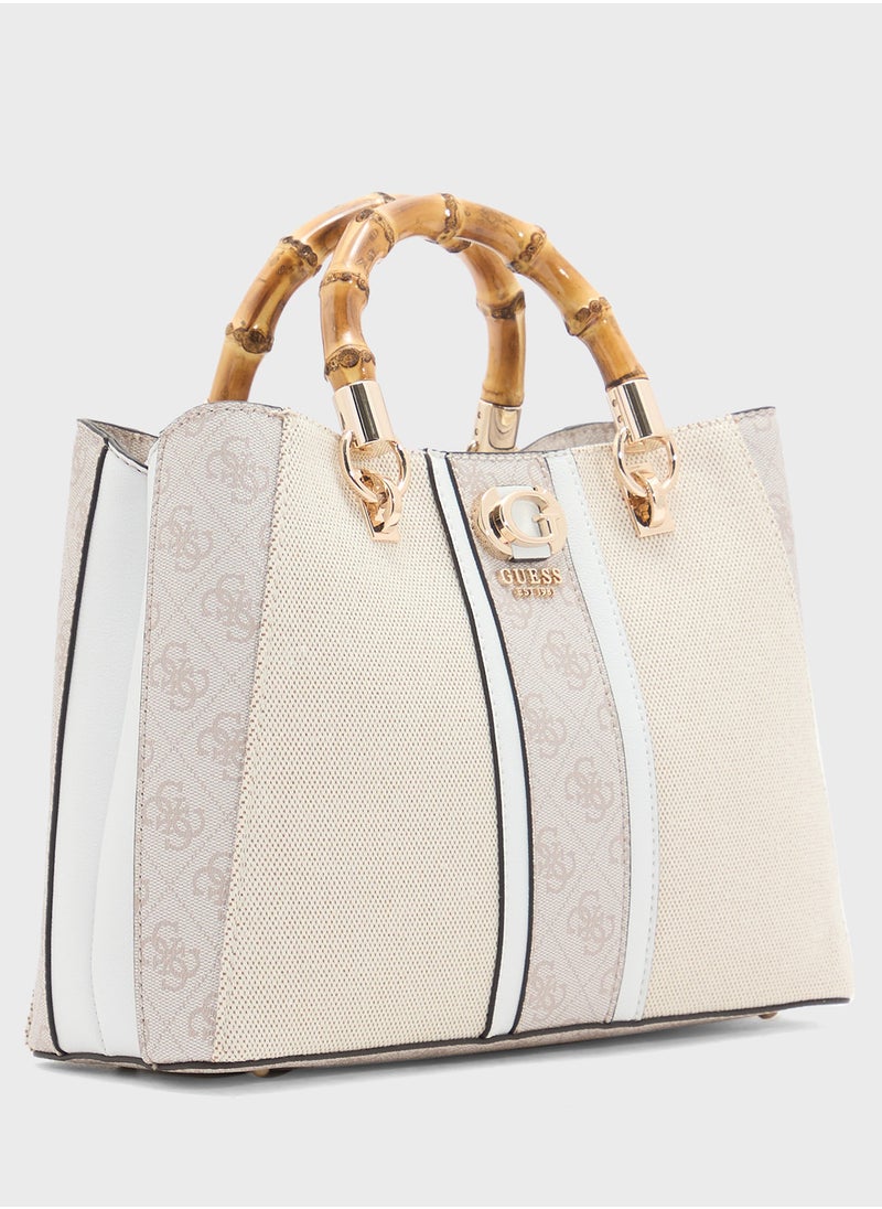 GUESS Kerima Bamboo Girlfriend Satchel  - Image 4