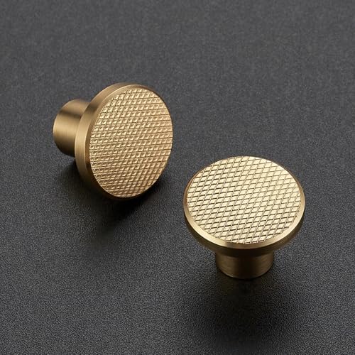 Ravinte Decor 10 Pack Champagne Bronze Cabinet Knobs 1316 Inch 30mm Round Drawer Pulls Single Hole Knobs for Kitchen Cabinets Dressers Closet Doors Solid - Image 3
