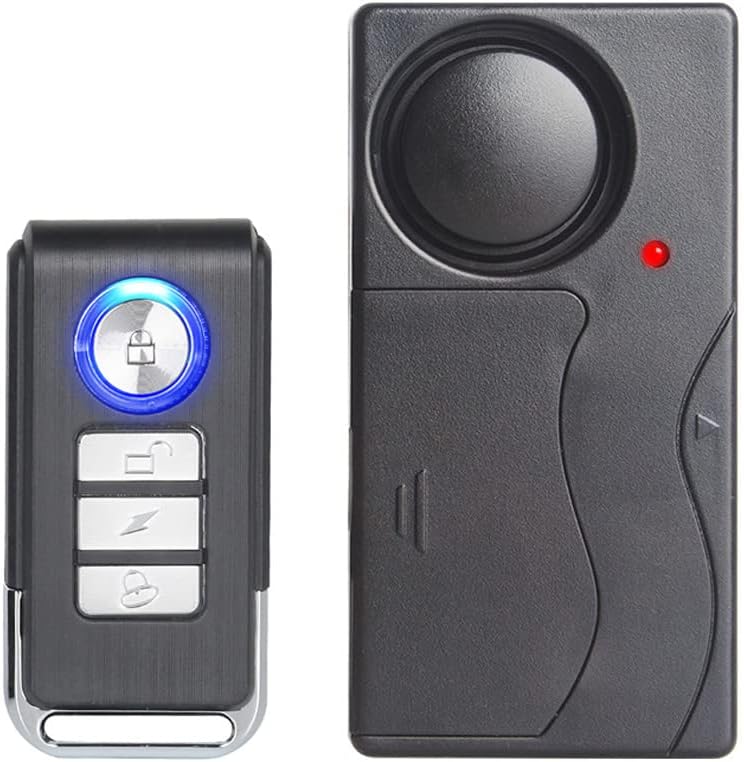 Wireless Anti-Theft Alarm Security Motion Sensor Siren for Bike Motorcycle Scooter Door Window Vehicle 110db with Remote Control - Image 1