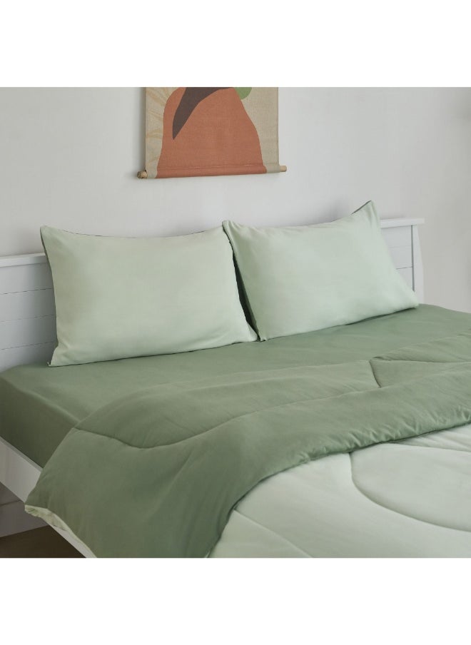 Home Box - Derby 3-Piece Reversible Microfiber King Comforter Set 240 X 220 Cm - Image 1