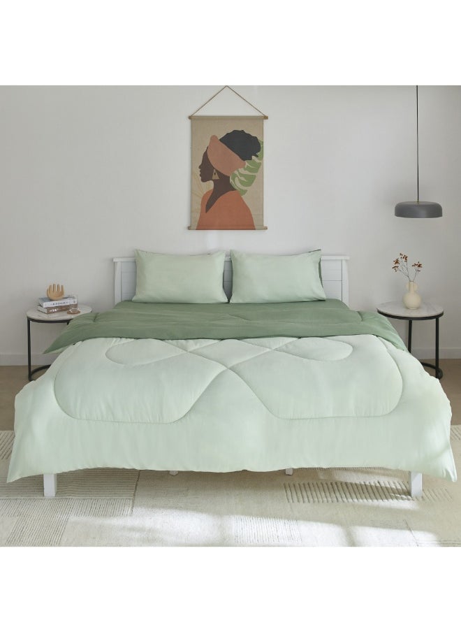 Home Box - Derby 3-Piece Reversible Microfiber King Comforter Set 240 X 220 Cm - Image 1