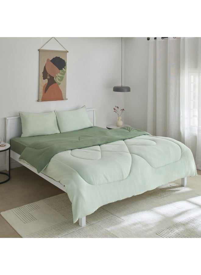 Home Box - Derby 3-Piece Reversible Microfiber King Comforter Set 240 X 220 Cm - Image 1
