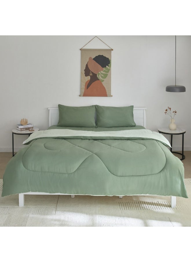 Home Box - Derby 3-Piece Reversible Microfiber King Comforter Set 240 X 220 Cm - Image 1