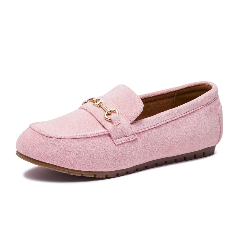 BGSTGUDS Women Loafers Shoes Cute Dressy Shoes Ladies Comfort Slip Ons Work Shoes, Light Pink, Size 11 - Image 3