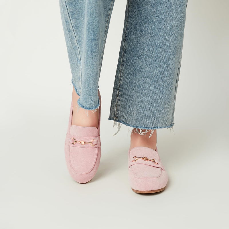 BGSTGUDS Women Loafers Shoes Cute Dressy Shoes Ladies Comfort Slip Ons Work Shoes, Light Pink, Size 11 - Image 2