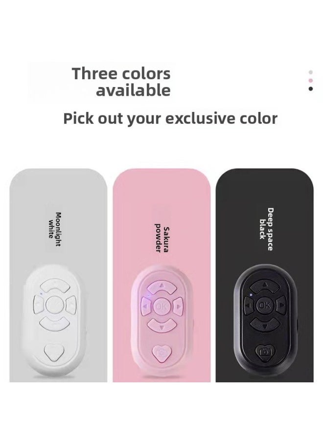 Charging Tremolo Remote Control Bluetooth Mobile Phone Selfie Short Video Page Turning Praises Fast Hand Remote Control-Color:Pink (6 Keys)-[excellent Boxed] Manual + Charging Cable - Image 4
