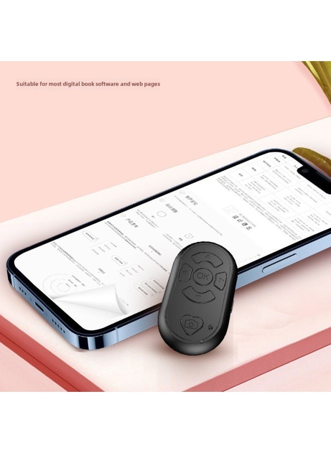 Charging Tremolo Remote Control Bluetooth Mobile Phone Selfie Short Video Page Turning Praises Fast Hand Remote Control-Color:Pink (6 Keys)-[excellent Boxed] Manual + Charging Cable - Image 3