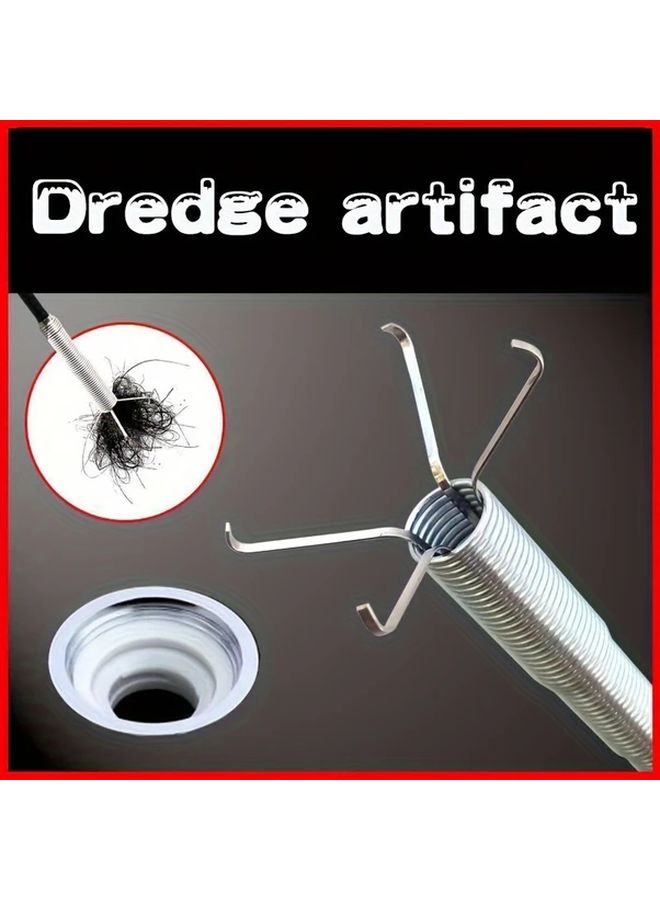 35 43 Inch Stainless Steel Drain Cleaner Tool For Hair Clog Removal In Sink Tub And Toilet - Image 5