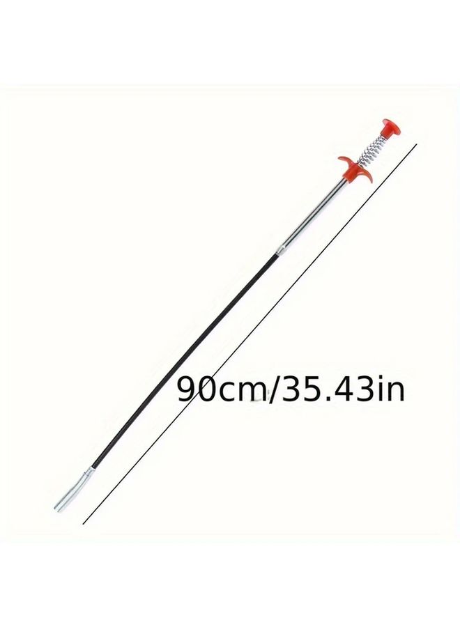 35 43 Inch Stainless Steel Drain Cleaner Tool For Hair Clog Removal In Sink Tub And Toilet - Image 3