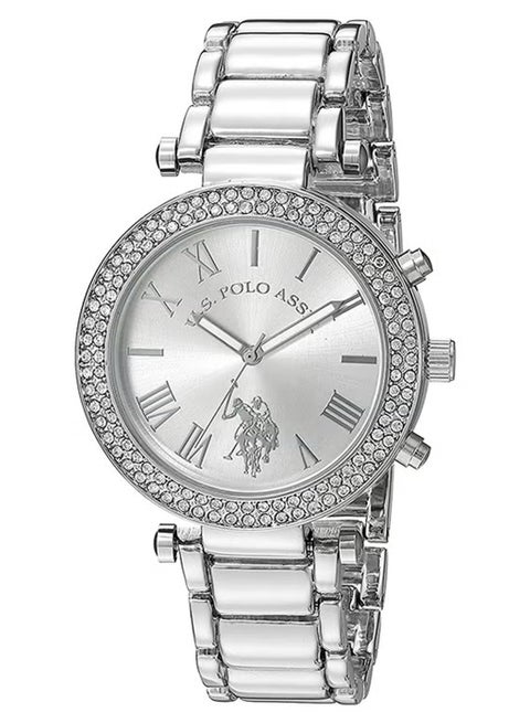 U.S. Polo Assn. Women's Silver Dial Alloy Band Watch - USC40172