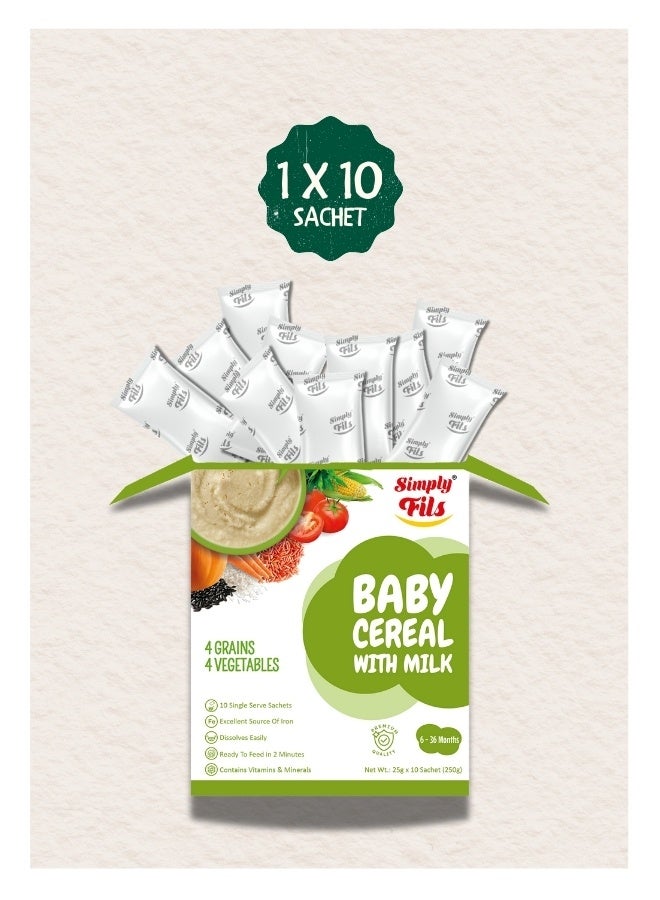 Simply Fils Baby cereals with Milk 4 Grains & 4 Vegetables - Image 4