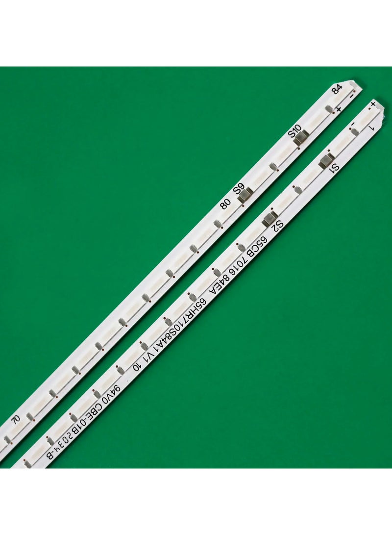 تي سي إل قطعتان من الإضاءة الخلفية LED لتلفزيون TCL مقاس 65 بوصة (65HR710S84A1، 65HR710S84A2 V0 65C815 7016 84) - Image 5