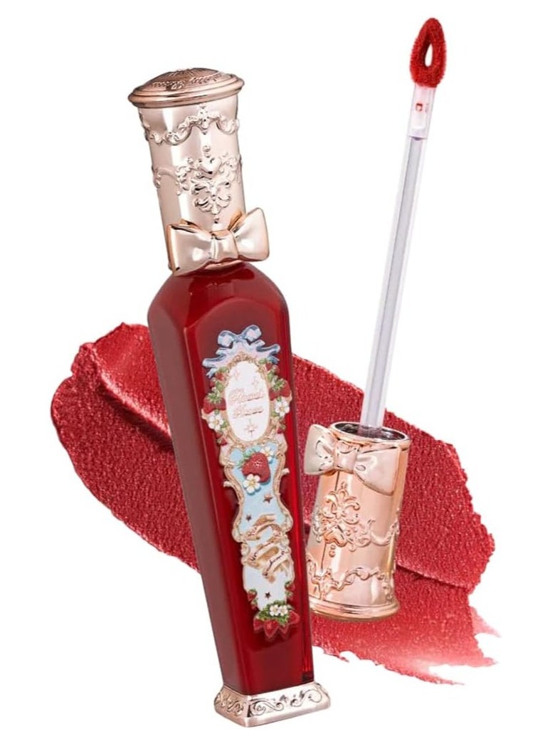 Flower Knows - Strawberry Rococo Series Cloud Lip Cream Lipsticks Women Beauty Cosmetic Lip Makeup Easy to Wear Natural Lipstick (09 Strawberry Crown) - Image 1