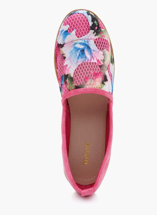 MISSY Women Floral Print Slip-On Shoes