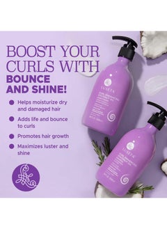L LUSETA Luseta Curly Hair Shampoo & Conditioner Set with Coconut Oil, Unlimited Bounce and Definition for wavy and Coily hair, Reduce Frizz and Repair Dry Hair, for All Curl Types Sulfate Free 16.9Fl oz × 2  - Image 2