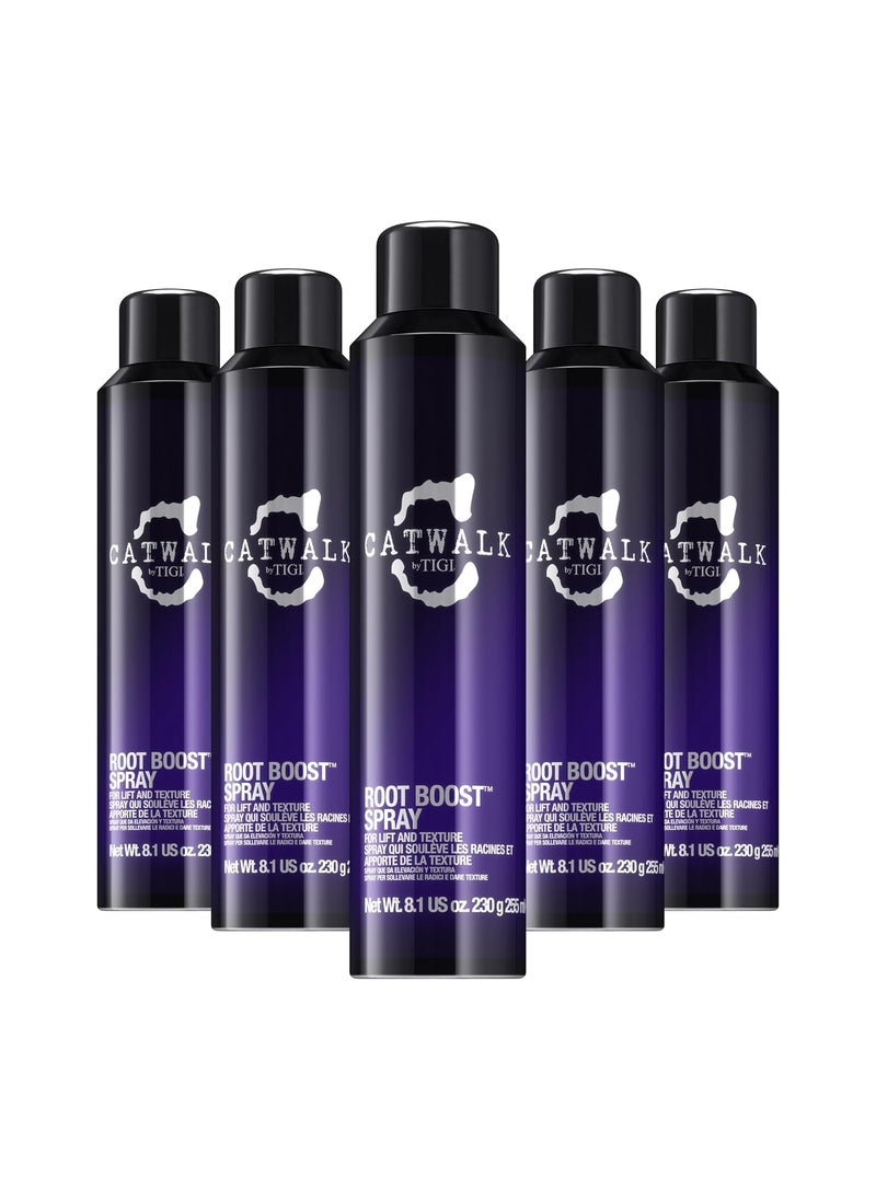 TIGI Catwalk by TIGI Root Boost Spray Foam  Directional Mousse for All Hair Types  For Lift  Texture  For All Hair Types  Finish on Wet Hair  Blow Dry  Premium Hair Care Products  81 oz 5 Pack 