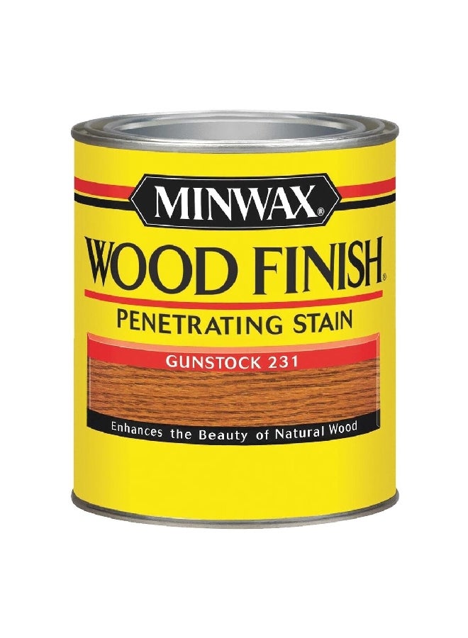 Minwax Fast-Drying Protective Wood Finish Penetrating Stain Gunstock 231 1 Quart 70045 - Image 1