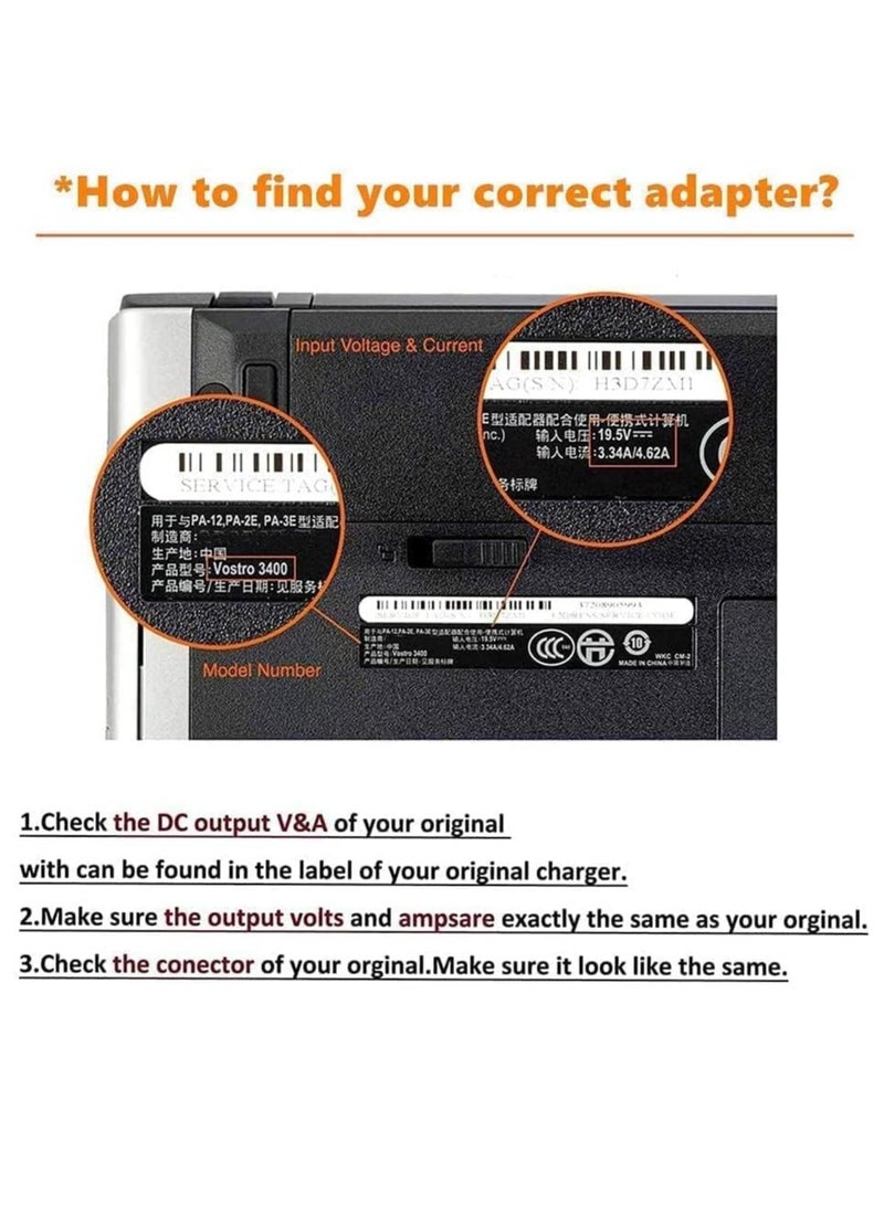 19V 3.42A 65W Laptop Adapter Charger For Acer Chromebook 11 13 14 15 R11 CB5 571 C720 C720p C740 Acer Aspire One Cloudbook AO1 131 AO1-431 - Image 5