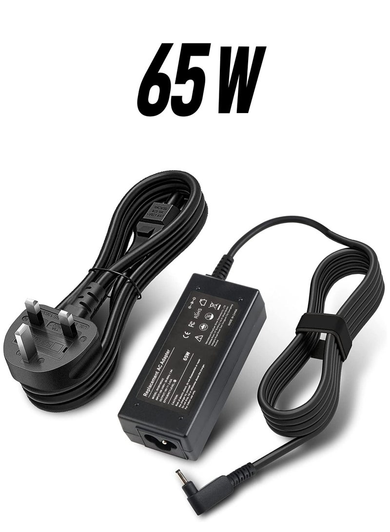 19V 3.42A 65W Laptop Adapter Charger For Acer Chromebook 11 13 14 15 R11 CB5 571 C720 C720p C740 Acer Aspire One Cloudbook AO1 131 AO1-431 - Image 1