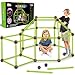 spring flower SpringFlower 100 PCS Glow in The Dark Fort Building Kit for KidsEducational Gift for 3 4 5 6 7 8 9 10 11 12 Years Old Boys and GirlsSTEM Construction Toys - Image 2