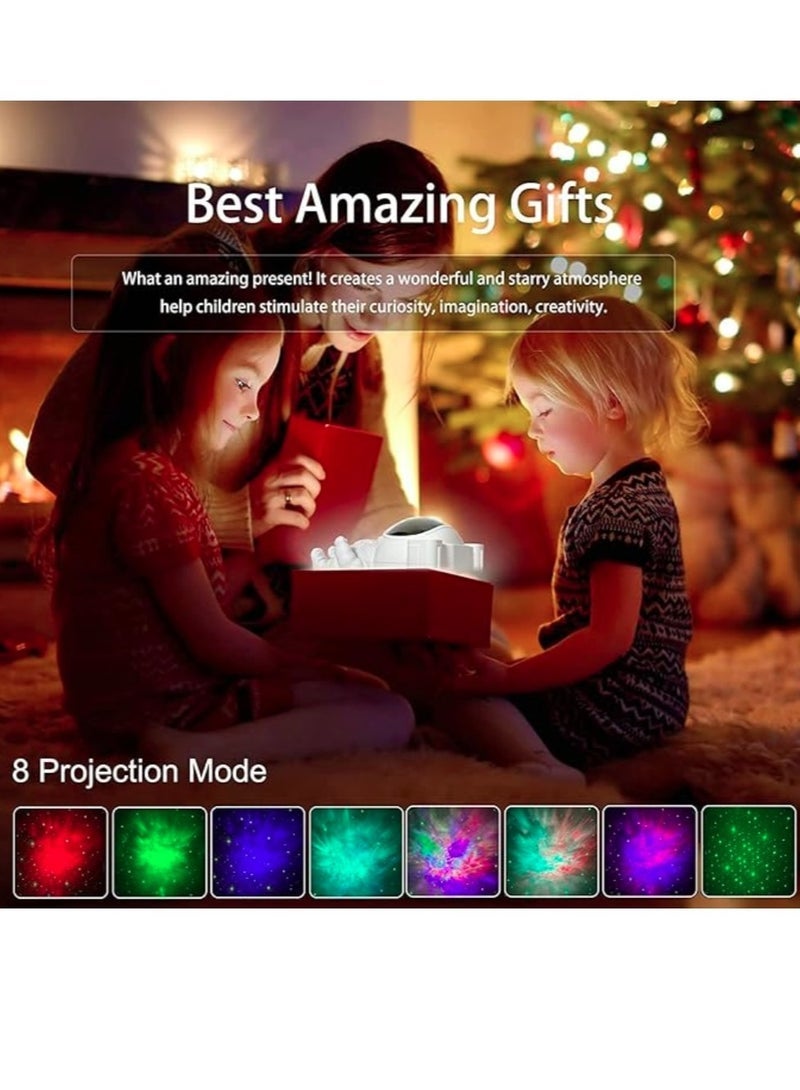 Astronaut Night Star Projector with Remote Control and 360 Degree Adjustable Design Astronaut Galaxy Nebula Night Light for Kids Adults Kids Bedroom Party Room Toy, White - Image 2