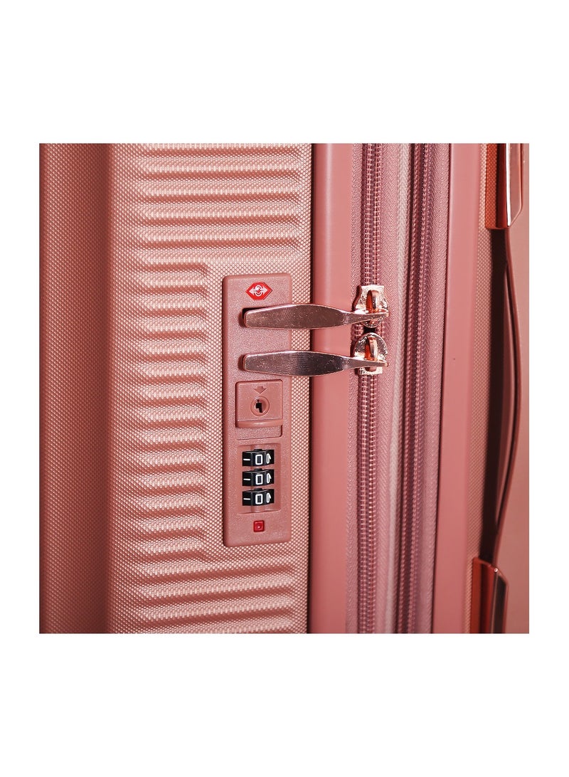 RUBY GOLF Hardside Luggage Trolley Bag 4 Pieces Set ,Rose Gold (BC-12,S-20,M-24,L-28) - Image 5