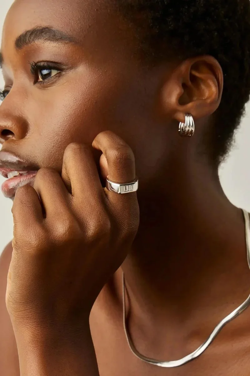 Missoma Polished Wave Band Ring