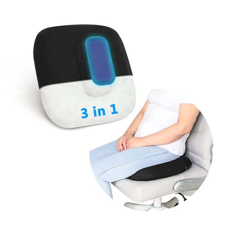 وسادة دونات للراحة بعد الولادة مع أكياس ثلج للعجان وسادة مؤخرة لتخفيف ألم العصعص والبواسير والآلام الناتجة عن الحمل للنساء بعد الولادة رعاية طبية 3 في 1