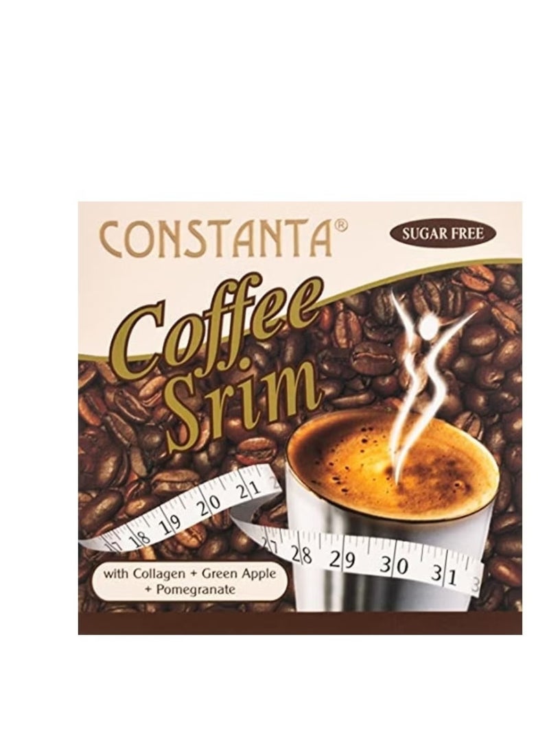 Constanta Coffee Srim Instant Sugar Free Coffee with Collagen & Natural Fruit Extracts – 12 Sachets Box - Image 5