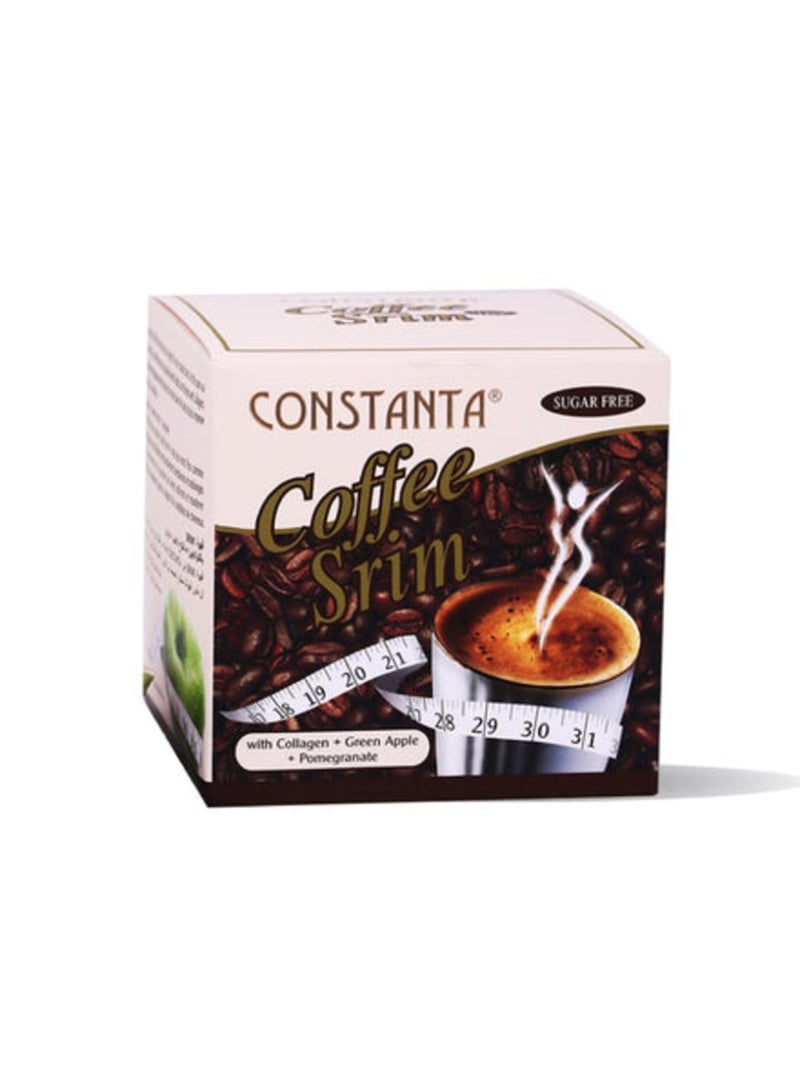 Constanta Coffee Srim Instant Sugar Free Coffee with Collagen & Natural Fruit Extracts – 12 Sachets Box - Image 2