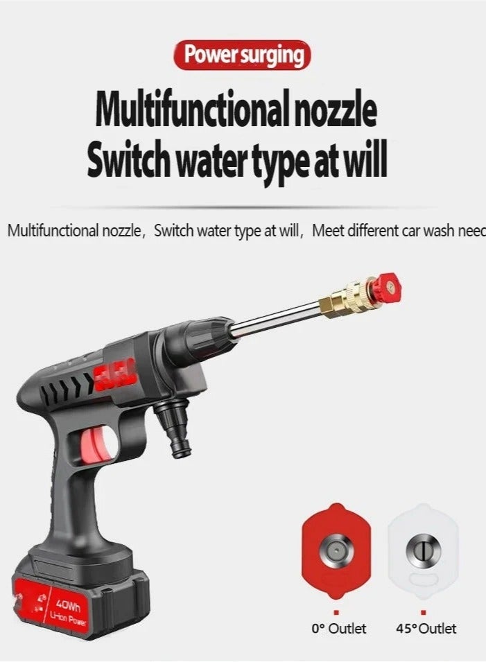 AROAQ 60 Bar 300W Cordless High Pressure Car Washer Rechargeable - Image 3