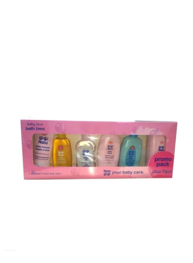 6 Piece Travel Pack Bath Care 100 Ml